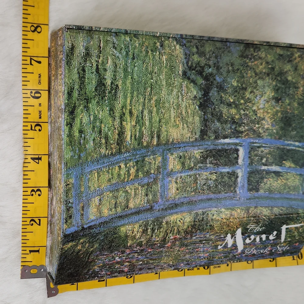 The Monet Desk Set, 20 Monet Cards, Stationery, envelopes & pen, ENGLAND, '98